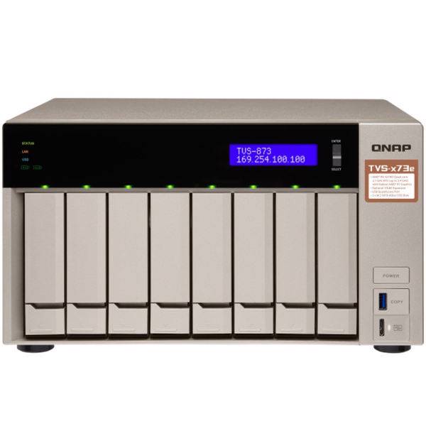 QNAP TVS-873e-4G NAS، ذخیره ساز تحت شبکه کیونپ مدل QNAP TVS-873e-4G