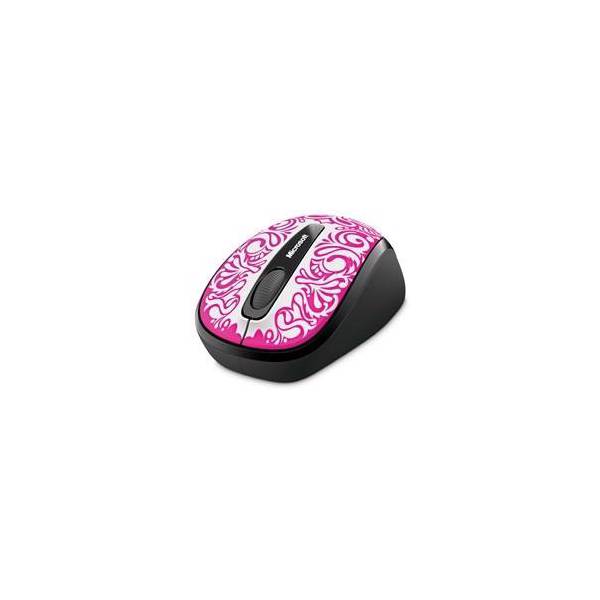 Microsoft Wireless Mobile Mouse 3500 Artist Pink، ماوس مایکروسافت وایرلس موبایل 3500 آرتیست صورتی