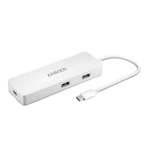 Anker A8302041 4 Port USB-C Hub with Ethernet and Power Delivery، هاب 4 پورت USB-C به همراه Ethernet و Power Delivery انکر مدل A8302041