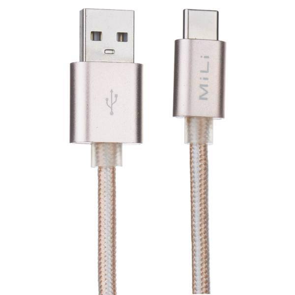 Mili HX-T28 USB to USB-C Cable 1m، کابل تبدیل USB به USB-C میلی مدل HX-T28 طول 1 متر