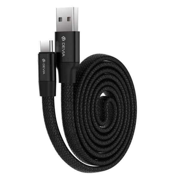 Devia Ring Y1 USB to Typ-C Cable 0.8m، کابل تبدیل USB به Type-C دویا مدل Ring Y1 به طول 0.8 متر