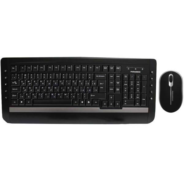 Farassoo FCM-6140 Keyboard and Mouse With Persian Letters، کیبورد و ماوس باسیم فراسو مدل FCM-6140 با حروف فارسی
