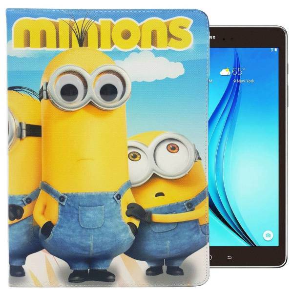 Minions Book Cover For Samsung Tab A9.7 inch T550، کیف کلاسوری مدل minion مناسب برای تبلت Samsung Tab A9.7 inch T550