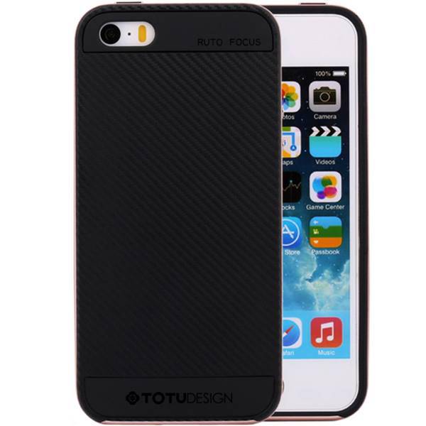 Totu Carbon Fibre Cover For Apple iPhone 5s/SE، کاور توتو مدل Carbon Fibre مناسب برای گوشی موبایل آیفون 5s/SE
