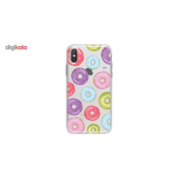 Donuts Case Cover For iPhone X / 10، کاور ژله ای وینا مدل Donuts مناسب برای گوشی موبایل آیفون X / 10