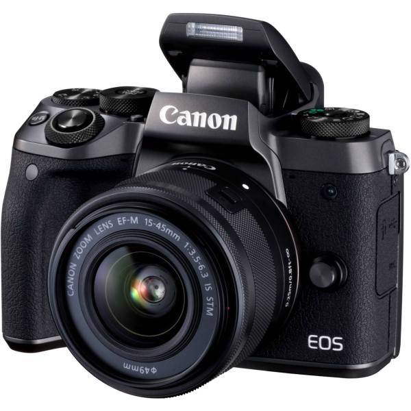 Canon EOS M5 Mirrorless Digital Camera With 15-45mm IS STM Lens، دوربین دیجیتال بدون آینه کانن مدل EOS M5 به همراه لنز 15-45 میلی متر IS STM