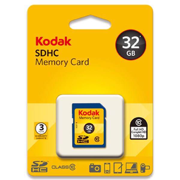 Kodak UHS-I U1 Class 10 50MBps SDHC - 32GB، کارت حافظه SDHC کداک کلاس 10 استاندارد UHS-I U1 سرعت 50MBps ظرفیت 32 گیگابایت