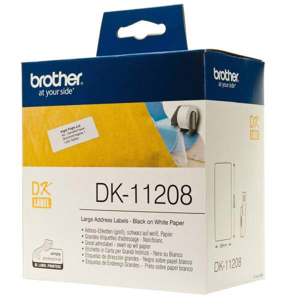Brother DK-11208 Label Printer Label، برچسب پرینتر لیبل زن برادر مدل DK-11208