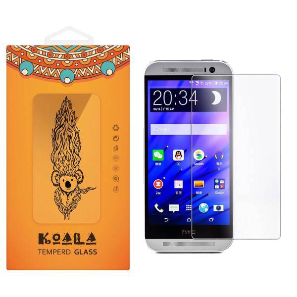 KOALA Tempered Glass Screen Protector For HTC One M8، محافظ صفحه نمایش شیشه ای کوالا مدل Tempered مناسب برای گوشی موبایل اچ تی سی One M8