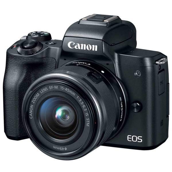 Canon EOS M50 Mirrorless Digital Camera With 15-45mm Lens، دوربین دیجیتال بدون آینه کانن مدل EOS M50 به همراه لنز 15-45 میلی متر