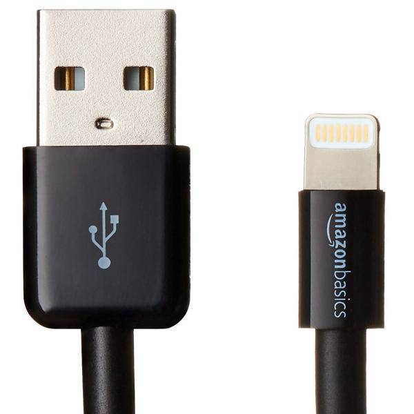 Amazon Basics HL-007368 USB To Lightning Cable 0.9m، کابل تبدیل USB به لایتنینگ آمازون بیسیکس مدل HL-007368 طول 0.9 متر