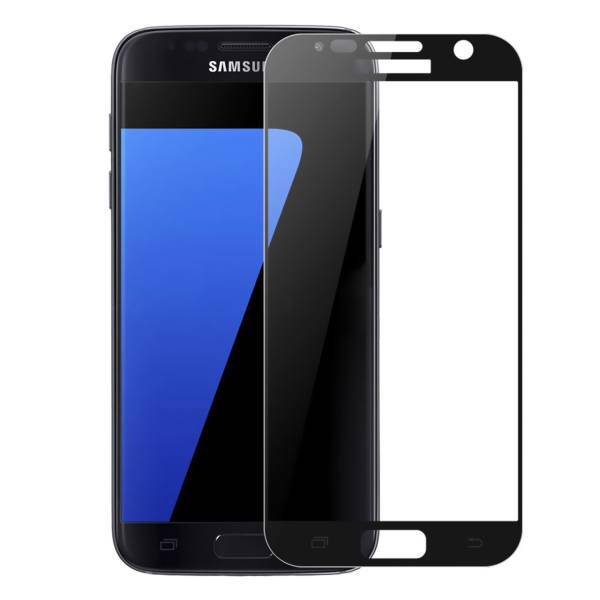 Tempered Full Cover Glass Screen Protector For Samsung Galaxy S7، محافظ صفحه نمایش شیشه ای تمپرد مدل Full Cover مناسب برای گوشی موبایل سامسونگ Galaxy S7