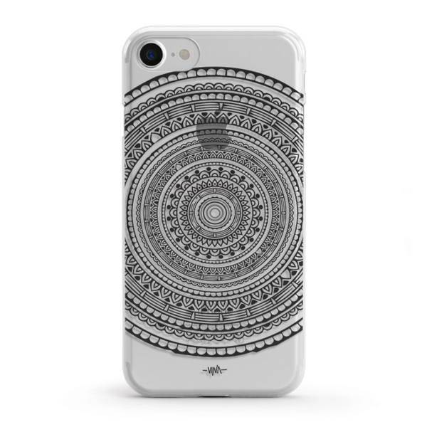 Black Mandala Hard Case Cover For iPhone 7/8، کاور سخت مدل Black Mandala مناسب برای گوشی موبایل آیفون 7 و 8