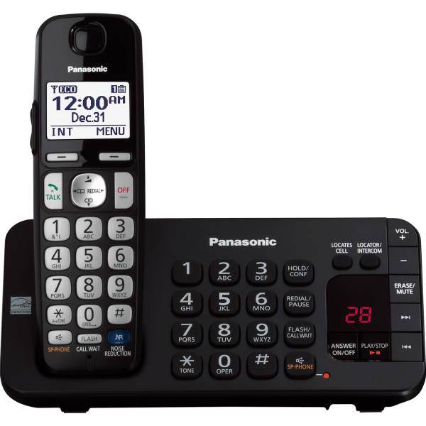 Panasonic KX-TGE240B Wireless Phone، تلفن بی‌سیم پاناسونیک مدل KX-TGE240B