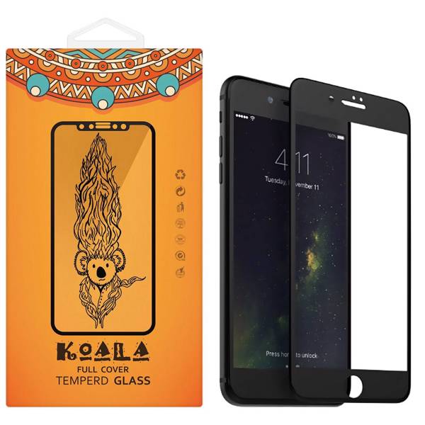 KOALA Matte Full Cover Glass Screen Protector For Apple iPhone 7 Plus/8 Plus، محافظ صفحه نمایش شیشه ای مات کوالا مدل Full Cover مناسب برای گوشی موبایل اپل آیفون 7Plus/8 Plus