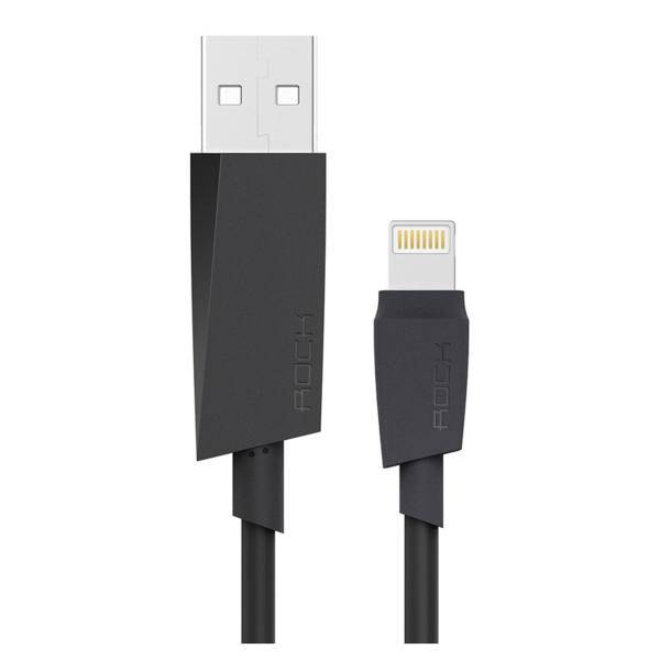 Rock M3 MFI Round USB To Lightning Cable 1m، کابل تبدیل USB به لایتنینگ راک مدل M3 MFI Round طول 1 متر