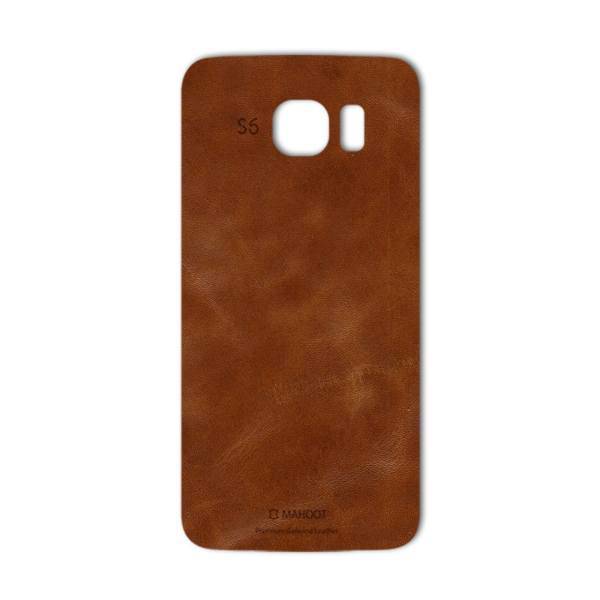 MAHOOT Buffalo Leather Special Sticker for Samsung S6، برچسب تزئینی ماهوت مدل Buffalo Leather مناسب برای گوشی Samsung S6