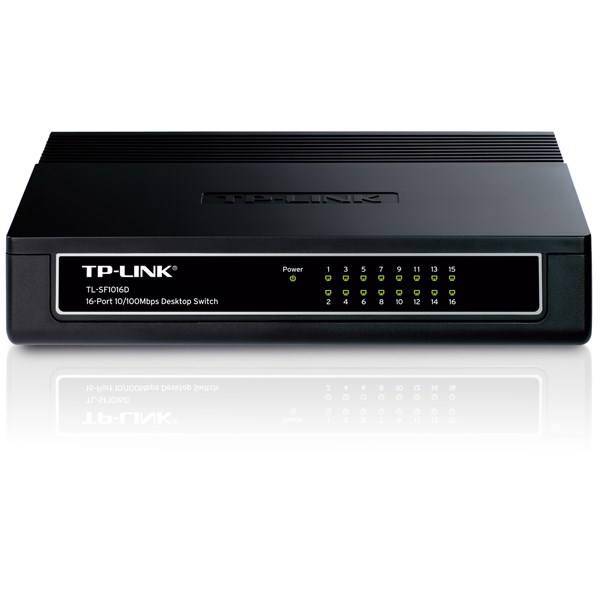 TP-LINK TL-SF1016D 16-Port 10/100Mbps Desktop Switch، سوییچ 16 پورت مگابیتی و دسکتاپ تی پی-لینک مدل TL-SF1016D
