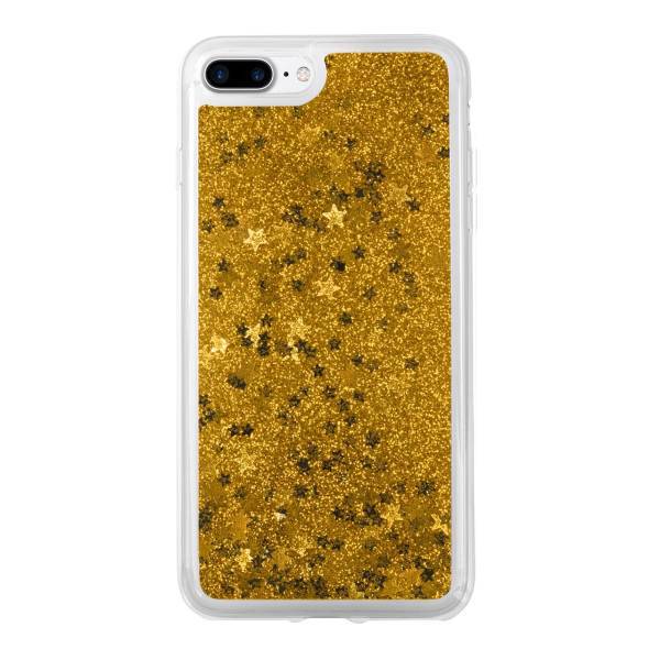 Luxury Case Floating Golden Glitter Cover For iPhone 7 Plus، کاور لاکچری کیس مدل Floating Golden Glitter مناسب برای گوشی موبایل iPhone 7 Plus