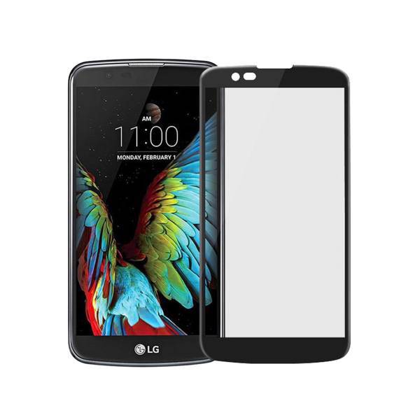 Tempered Full Cover Glass Screen Protector For LG K10 2016، محافظ صفحه نمایش شیشه ای تمپرد مدل Full Cover مناسب برای گوشی موبایل ال جی K10 2016