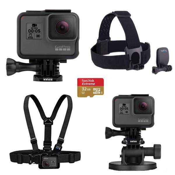 Gopro Hero5 Black Action Camera Set 1، مجموعه دوربین فیلم برداری ورزشی گوپرو مدل HERO5 Black پکیج 1