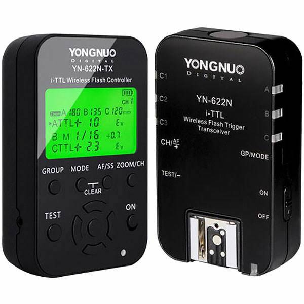 Yongnuo YN622N-KIT I-TTL Wireless Flash Transceiver، آداپتور فلش وایرلس یونگنو مدل YN622N-KIT I-TTL مناسب برای دوربین‌های نیکون