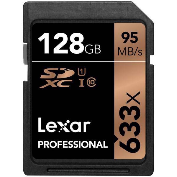 Lexar Professional UHS-I U1 Class 10 95MBps SDXC - 128GB، کارت حافظه SDXC لکسار مدل Professional کلاس 10 استاندارد UHS-I U1 سرعت 95MBps ظرفیت 128 گیگابایت