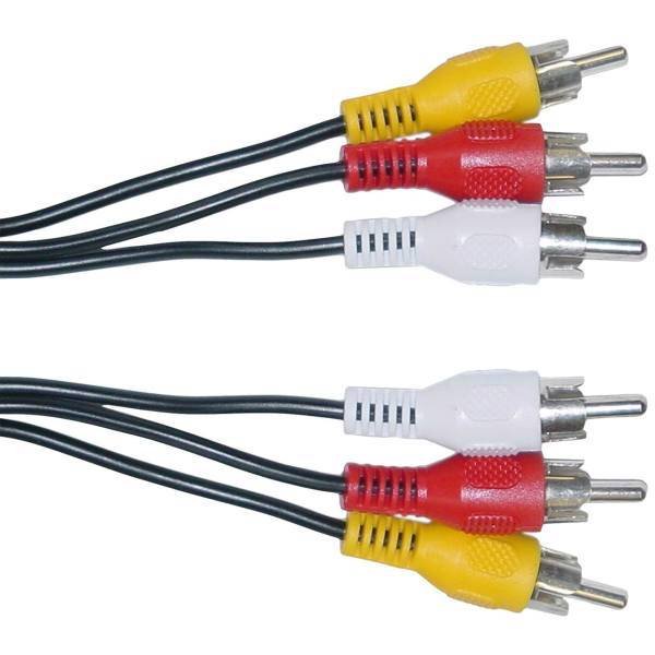 D-net 3xRCA To 3xRCA Plugs Cable 1.5m، کابل 3xRCA به 3xRCA دی نت طول 1.5 متر