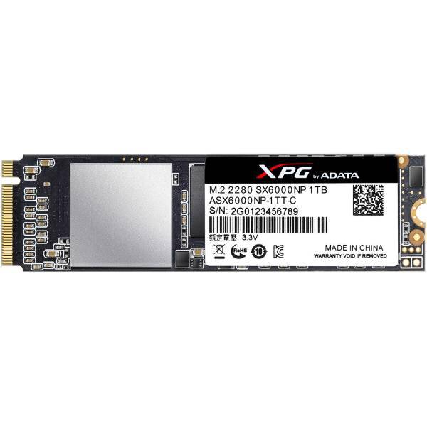 ADATA XPG SX6000 M.2 2280 SSD 1TB، اس اس دی اینترنال ای دیتا مدل XPG SX6000 M.2 2280 ظرفیت 1 ترابایت