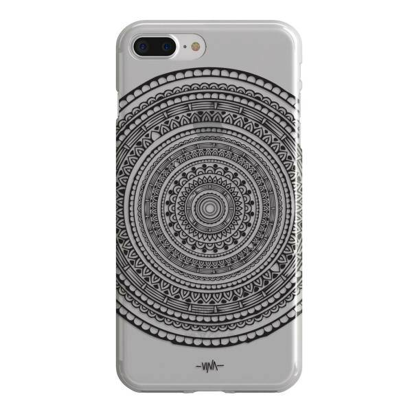 Black Mandala Hard Case Cover For iPhone 7 plus/8 Plus، کاور سخت مدل Black Mandala مناسب برای گوشی موبایل آیفون 7 پلاس و 8 پلاس