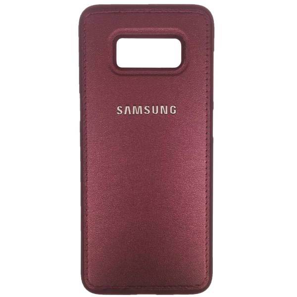 TPU Leather Design Cover For Samsung Galaxy S8، کاور ژله ای طرح چرم مناسب برای گوشی موبایل سامسونگ Galaxy S8