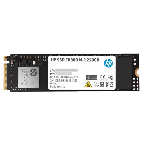 HP EX 900 Internal M.2 NVMe SSD Drive - 250GB، اس اس دی اینترنال اچ پی مدل 900 EX ظرفیت 250 گیگابایت