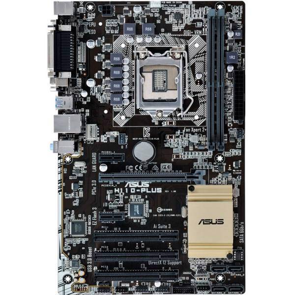 ASUS H110-PLUS Motherboard، مادربرد ایسوس مدل H110-PLUS