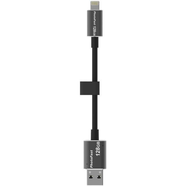 Photofast MemoriesCable Flash Memory with Lightning Cable - 128GB، فلش مموری همراه با کابل Lightning فوتوفست مدل MemoriesCable ظرفیت 128 گیگابایت