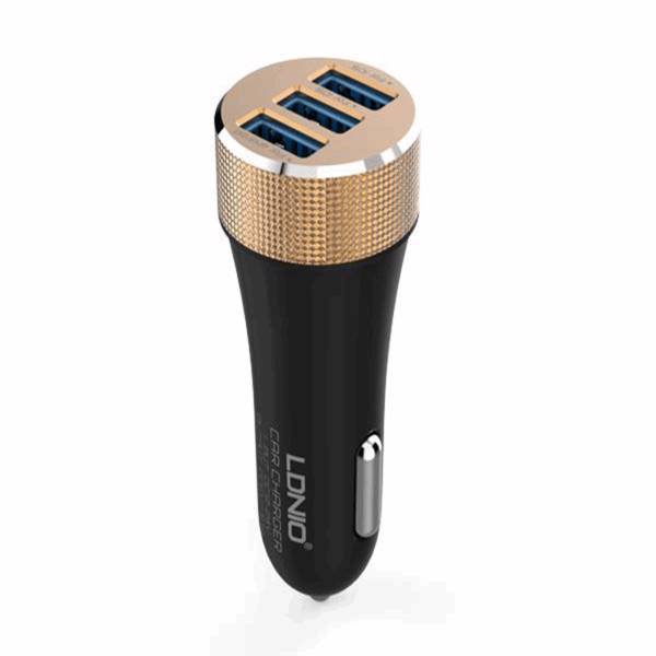 LDNIO DL-C50 Car Charger With Lightning Cable، شارژر فندکی الدینیو مدل DL-C50 همراه با کابل لایتنینگ