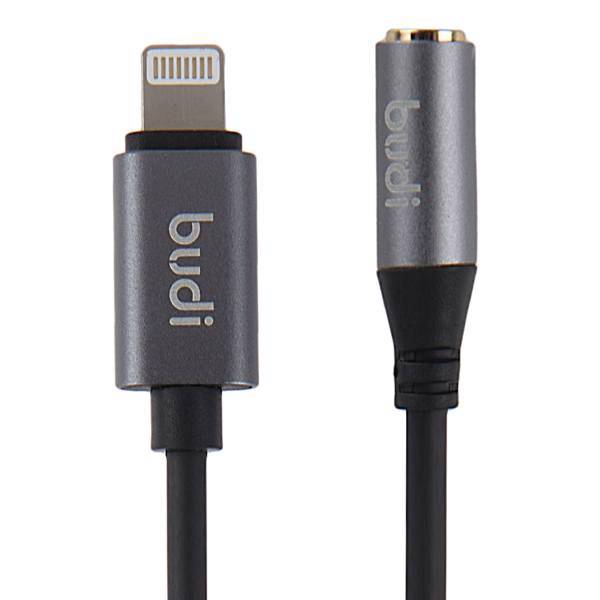 Budi M8J132 Lightning To AUX Cable 0.12m، کابل تبدیل لایتنینگ به AUX بودی مدل M8J132 طول 0.12 متر