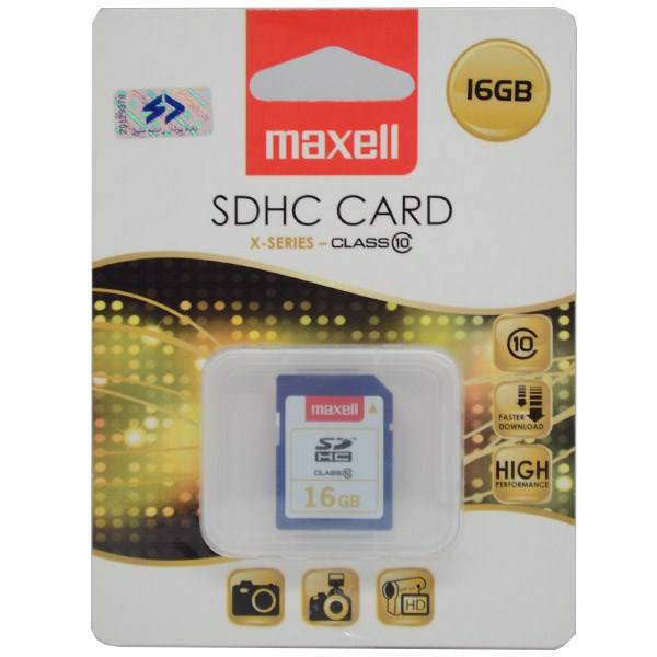 Maxell SDHC Card 16GB x-Series Class 10، کارت حافظه مکسل SDHC Card 16GB x-Series Class 10