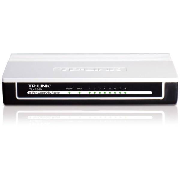 TP-LINK TL-R860 8-Port Cable/DSL Router، روتر 8 پورت و باسیم تی پی-لینک مدل TL-R860