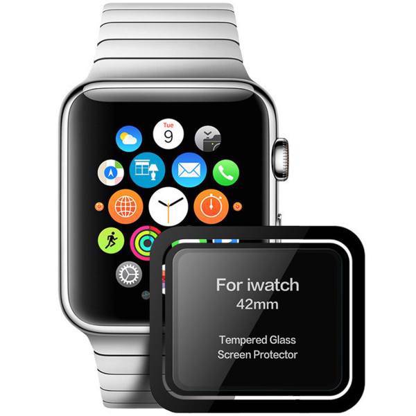 Tempered Glass Screen Protector For Apple Watch 42mm، محافظ صفحه نمایش شیشه ای مدل Tempered Glass مناسب اپل واچ سایز 42 میلی متر