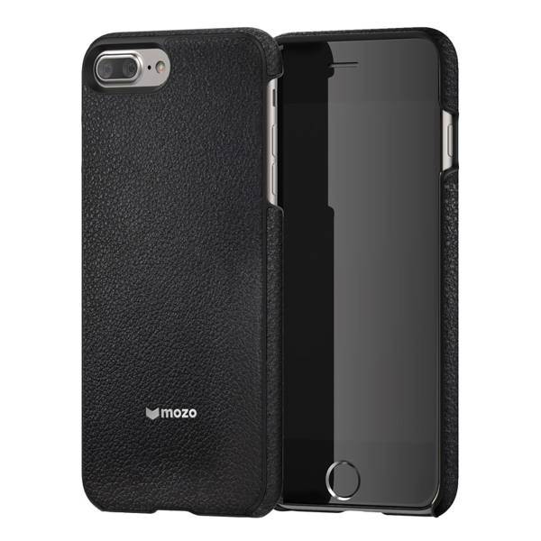 Mozo Black Leather Cover For Apple iPhone 8 Plus، کاور موزو مدل Black Leather مناسب برای گوشی موبایل آیفون 8 پلاس