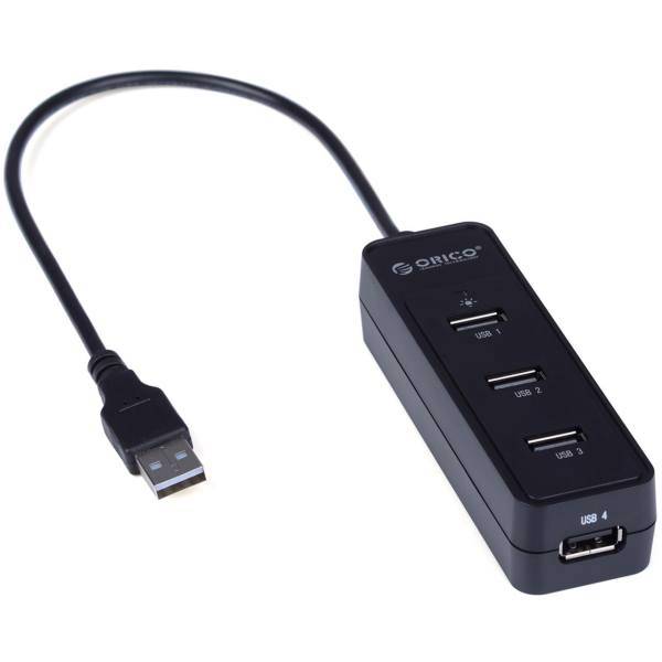 Orico W5PH4-U2 4-Port USB 2.0 Hub، هاب 4 پورت USB 2.0 اوریکو مدل W5PH4-U2