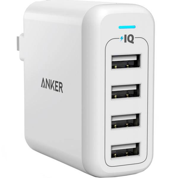 Anker A2142 PowerPort 4 Wall Charger، شارژر دیواری انکر مدل A2142 PowerPort 4