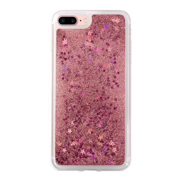 Luxury Case Floating Pink Glitter Cover For iPhone 7 Plus، کاور لاکچری کیس مدل Floating Pink Glitter مناسب برای گوشی موبایل iPhone 7 Plus