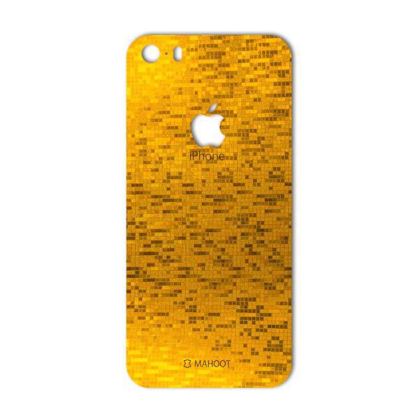 MAHOOT Gold-pixel Special Sticker for iPhone 5s/SE، برچسب تزئینی ماهوت مدل Gold-pixel Special مناسب برای گوشی iPhone 5s/SE