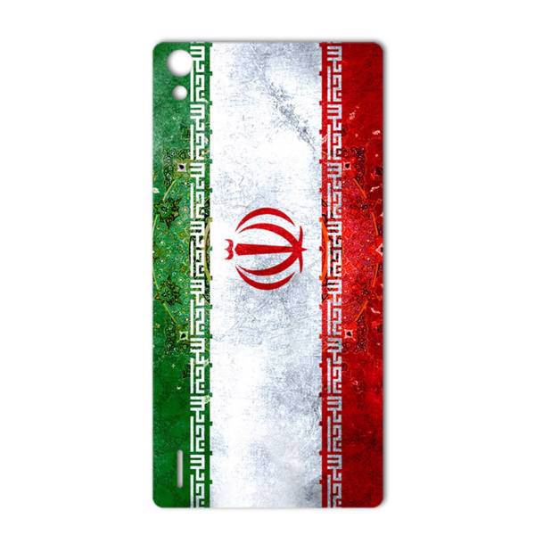 MAHOOT IRAN-flag Design Sticker for Huawei Ascend P7، برچسب تزئینی ماهوت مدل IRAN-flag Design مناسب برای گوشی Huawei Ascend P7