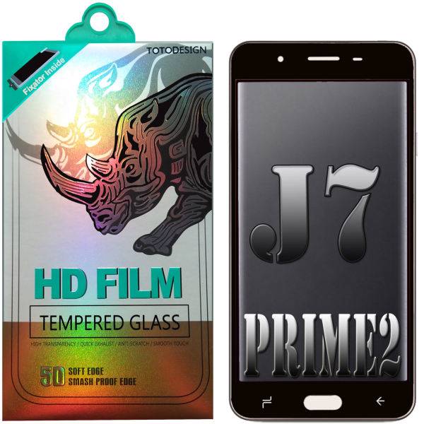 Full Coverage Glass TOTODESIGN Screen Protector For Samsung Galaxy J7 Prime2، محافظ صفحه نمایش شیشه ای مدل Full Coverage 5D 2018 TOTODESIGN مناسب برای گوشی موبایل سامسونگ Galaxy J7 Prime 2