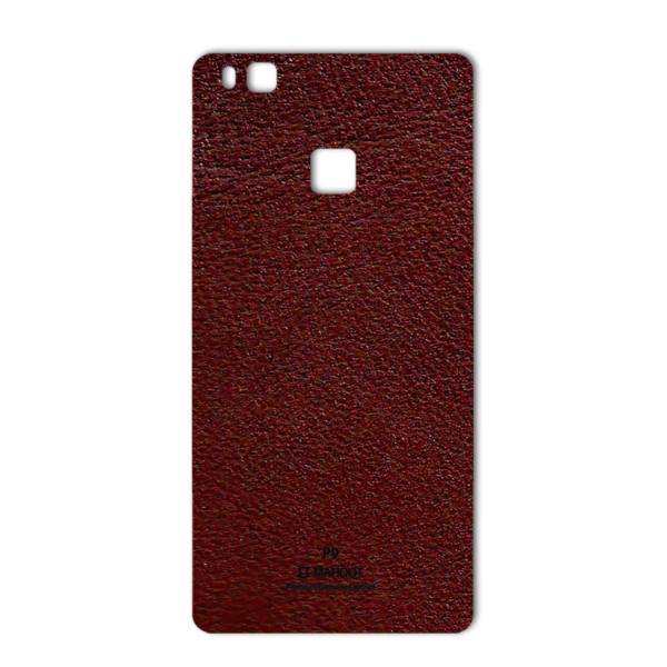 MAHOOT Natural Leather Sticker for Huawei P9 Lite، برچسب تزئینی ماهوت مدلNatural Leather مناسب برای گوشی Huawei P9 Lite