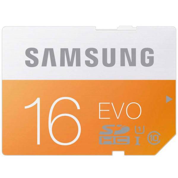 Samsung Evo UHS-I U1 Class 10 48MBps SDHC 16GB، کارت حافظه SDHC سامسونگ مدل Evo کلاس 10 استاندارد UHS-I U1 سرعت 48MBps ظرفیت 16 گیگابایت