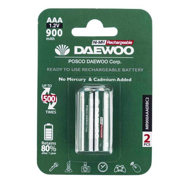 Daewoo Ni-MH Rechargeable AAA Battery Pack of 2، باتری نیم قلمی قابل شارژ دوو مدل Ni-MH بسته 2 عددی