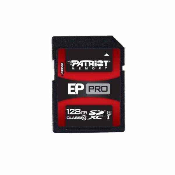 Patriot EP Pro 128GB UHS-1 SDXC Memory Card، کارت حافظه SDXC پتریوت مدلEP Pro کلاس 10 UHS-1 ظرفیت 128 گیگابایت